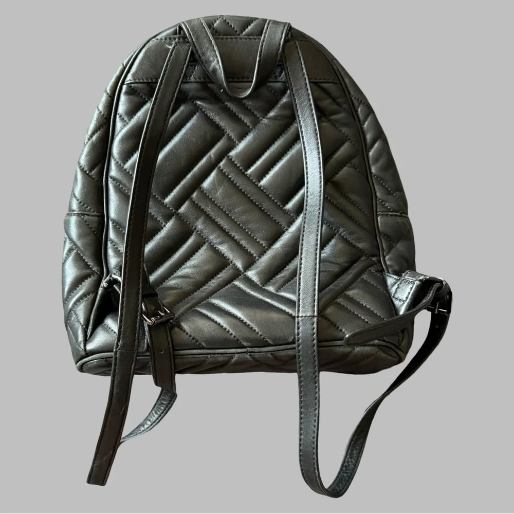 MICHAEL KORS Abbey Black Quilted Backpack